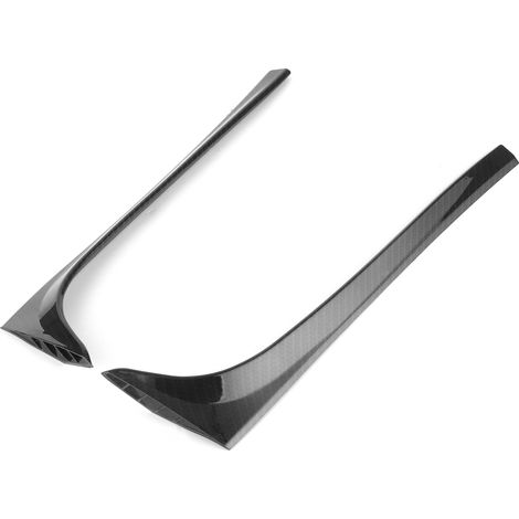 2 Stück Heckscheibenspoiler-Seitenflügel-Zierleistenabdeckung, passend für MK7 GTD R 2014–2018, Carbonfaser-Optik (1/5)