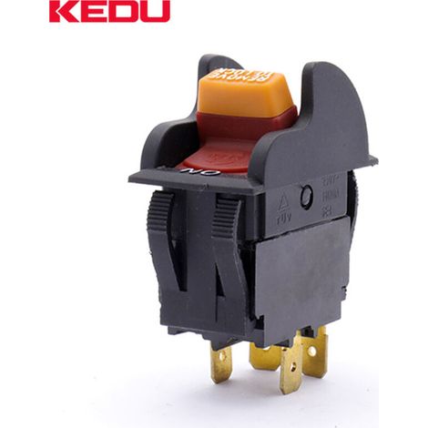 KEDU HY7 Einpoliger/Zweipoliger Kfz-Schlüsselschalter, Stromverriegelungsschalter kompatibel mit J-9301/JL86/95 elektrischen Geräten für industrielle Instrumente und Fahrzeuge (1/4)