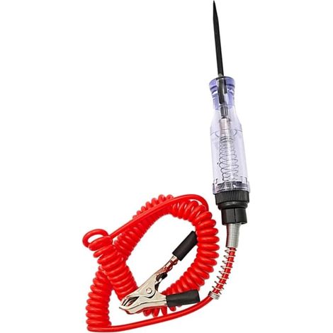 Testeur de fusibles de Voiture - Testeur de Circuit de Voiture 6-24V DC avec Voyant Lumineux,Testeur de Circuit LED numérique avec sonde Pointue, Stylo de Test électrique bidirectionnel (1/5)