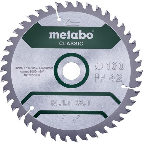Hoja  de  sierra  circular  multi  cut  classic  D160x2,2/1,4xBohrung20mm  Z.42  FZ/TZ  5Grad