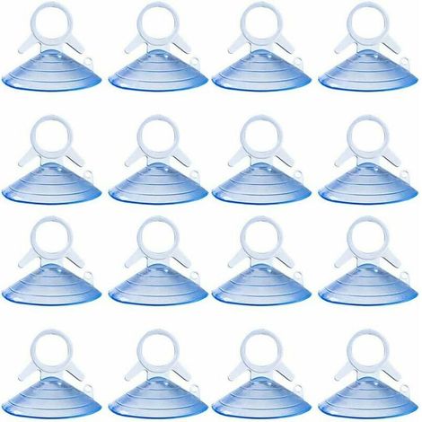 Lot de 40 ventouses robustes en PVC transparent pour voitures, pare-soleil, fenêtres et salles de bains (1/3)