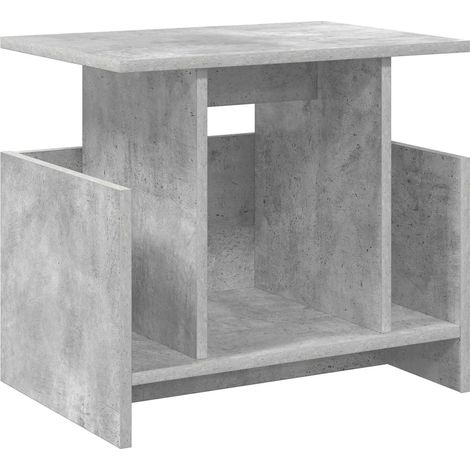 Mobile TV rettangolare moderno con contenitore per soggiorno design pulito 50 x 35 x 45 cm in legno grigio cemento 020054721