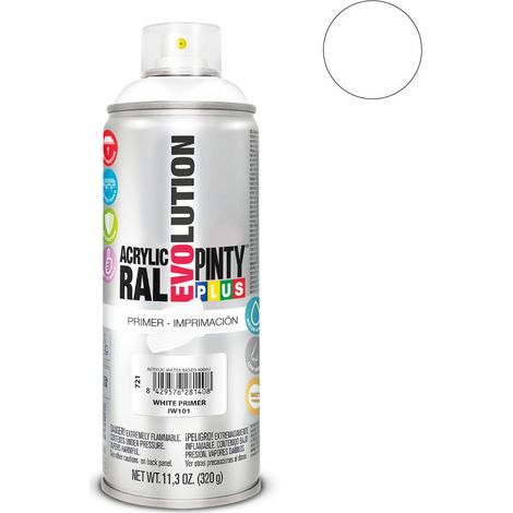 Peinture En Aérosol Pintyplus Evolution Water-based 520cc Appret Blanc Iw101 (1/3)
