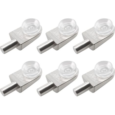 20pcs Taquets étagère mural support d'étagère en verre en alliage de zinc ventouse (1/5)
