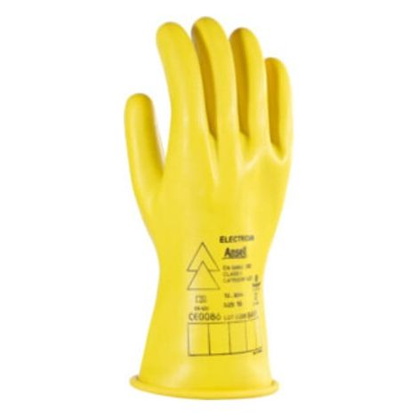 Ansell Elektriker Handschuh-Paar E014Y, 1000 V AC, Handschuhgröße: 10