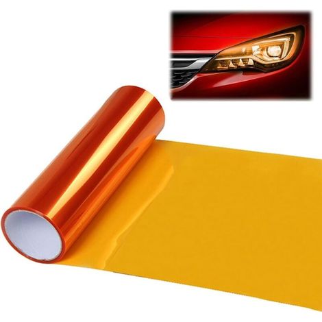 Scheinwerfer-Tönungsfolie, Aufkleber, Scheinwerfer, orange Tönungsfolie, Scheinwerfer-Tönungsfolie, Rücklichter, Scheinwerfer-Aufkleberfolie, Auto-Tönungsfolie, Vinylfolie, orange (1/4)