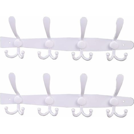 Green Mobility-Portemanteau mural, crochets muraux blancs en acier inoxydable (15pcs) (1/5)