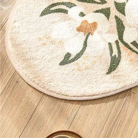 Tapis Absorbant Éco-responsible [Tapis Absorbant] Modèle 40x60cm / Caractère Éco-responsible / Confortable / Polyester / Fleur-de-Pear (1/4)