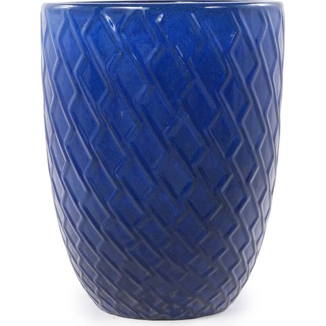 GagaGrand pot en céramique bleu roi 42 x 54 cm (1/5)
