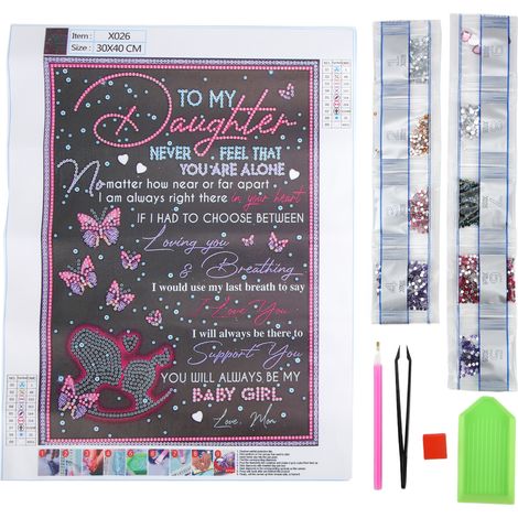 Rhinestone Painting 5D High Definition Printing 40x30cm Easy Operation Highly Durable DIY Painting Tool for Father Gift (1/5)