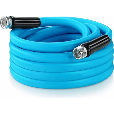 Tuyau d'arrosage bleu, antidéflagrant et antigel, tuyau d'arrosage professionnel, 5/8 pouces : 15 pieds (1/5)