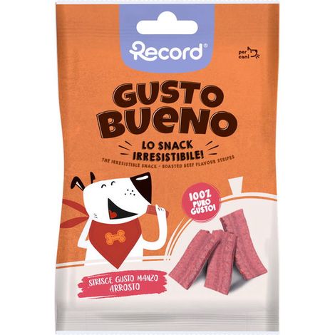 Gusto Bueno Strisce al gusto manzo arrosto per cani 24 confezioni x 50 g cad.