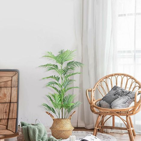 Plante Artificielle Décoration Palmier Artificiel pour Interieur ou Exterieur (110cm) (1/5)