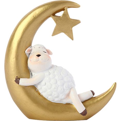 Statuette di pecore a mezzaluna Statua di pecora lunare
