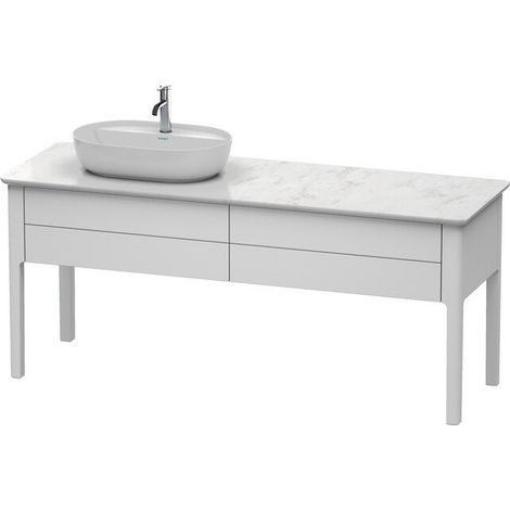 Meuble sous-vasque LUV 743x1388x570m avec éclairagecken li blanc sdm