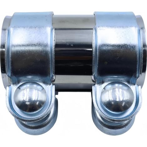 Collier de tuyau d'échappement, raccord de manchon, connexion de contact droite, bande en acier inoxydable, réduction, adaptateur (1/5)