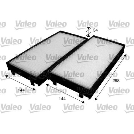 Filtre, air de l'habitacle Valeo 715583 BMW 64116945593 64316945585 6945585