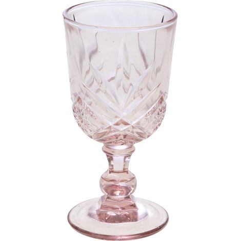 Amadeus - Boîte de 6 verres à pied rose (1/2)
