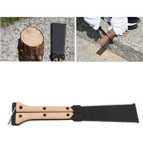 Scie Pliante Manuelle 25CM pour Jardin Extérieur Travaux Rapides à la Maison - KZQ (1/4)