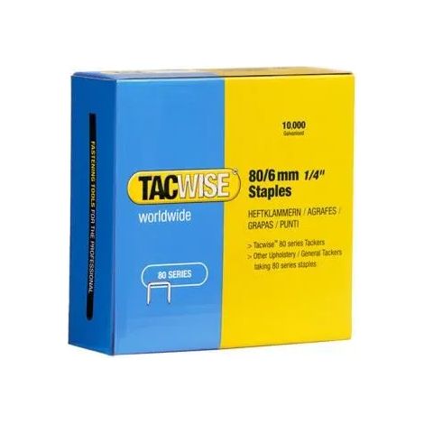 Punti tacwise 0381 zincati 6mm 10000 pezzi