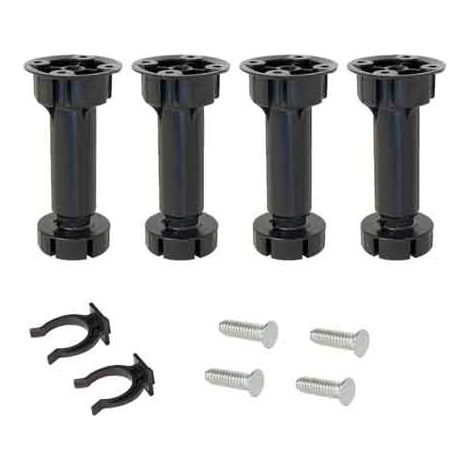 KIT PIEDI CON BASE E PINZA PER MOBILI Ø 40 mm - 100 mm - 130h (1/2)