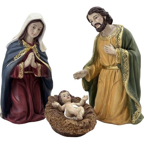 Presepe 3 pezzi in resina - Novità per la decorazione