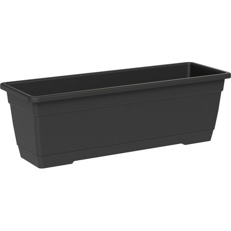 tera® Pflanzkasten BIRKA Ash anthrazit rechteckig 80 cm - Kunststoff