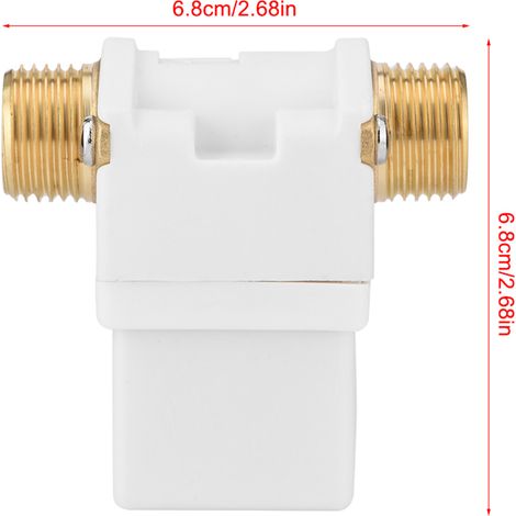 12V DC G1/2" Solar-Magnetventil für Wasser N/C Normalerweise geschlossen (1/5)