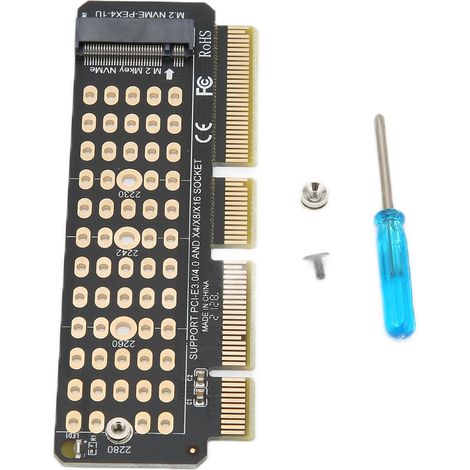 PCIe NVMe M.2 Erweiterungskarte über PCIe 4.0, stabile Leistung, kompatible Steckplätze x4, x8, x16 (1/5)