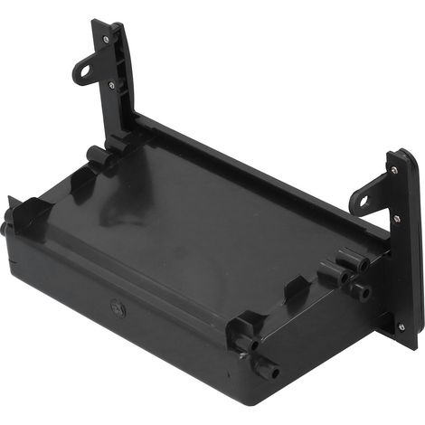 Kit d'encastrement pour autoradio simple DIN avec cadre de montage et boîte de rangement (1/5)