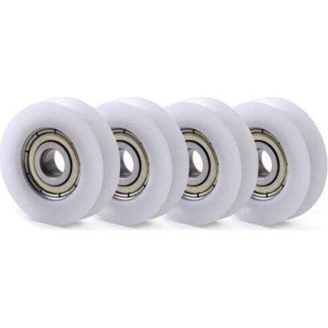 Lot de 10 poulies de guidage en nylon U – Roulement à billes 608 – Diamètre extérieur 30mm, alésage 6mm, épaisseur 10mm – Pour applications industrielles