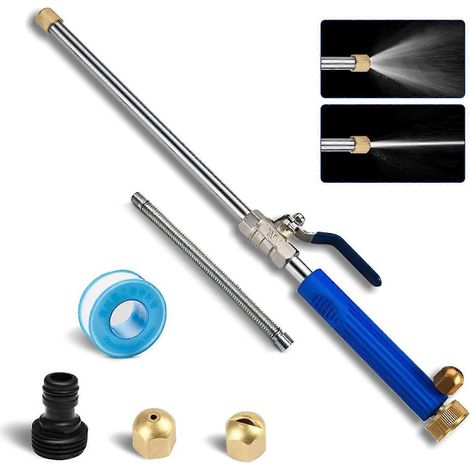 Pistolet nettoyeur haute pression, lance de nettoyeur haute pression pour voiture de 18 pouces, avec 1 rallonge supplémentaire de 9 pouces et ruban étanche de 40 pouces. (1/5)