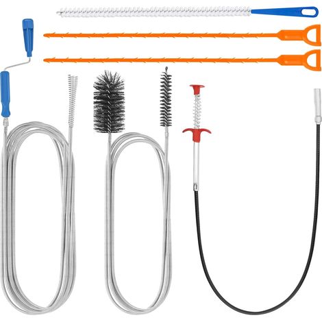 6 Pièces Deboucheur Canalisation, Furet Deboucheur Canalisation, Nettoyeur Canalisation, Drain Snake, Adapté au Débouchage des Canalisations dans Cuisines et Douches (1/5)