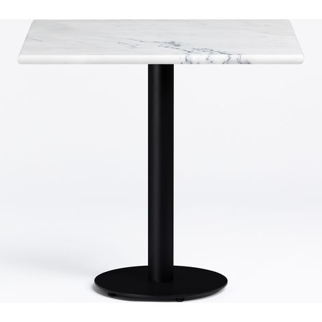 SKLUM Quadratischer Bartisch aus Marmor Rocher  60 cm                    Weißer Marmor             