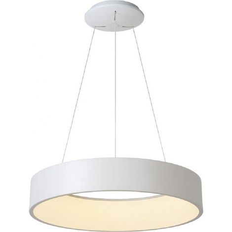 Trade Shop - LEUCHTENAUFGABE-LED 60W CCT PENDENT LAMPE MODERN LIGHT 230V 80CM - Weiß (1/4)