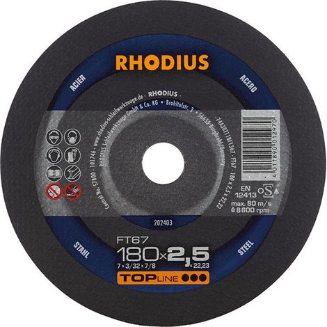 Disk Coppettazione Ft67 180 X 2,5 Millimetri Rodio (25)