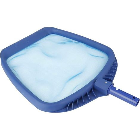 Épuisette pour piscine feuilles, racloir professionnel robuste, filet fin maillé avec cadre, accessoire nettoyage bassin, skimmer manuel durable (1/5)
