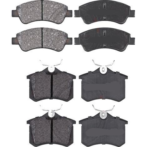 KIT PASTIGLIE FRENO ANTERIORI E POSTERIORI compatibile con OPEL ZAFIRA / ZAFIRA FAMILY B (A05) / PASTIGLIE FRENANTI AUTO OEM P 59 045,P 10 013 P 59 038 / SOSTITUZIONE DIRETTA / BASSA POLVERE / SILENZ