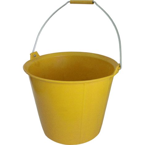 Eimer PRO GELB verstärkt mit Nasen 13 Liter Henkel Diam. 6.3 mm TALIAPLAST - 310132