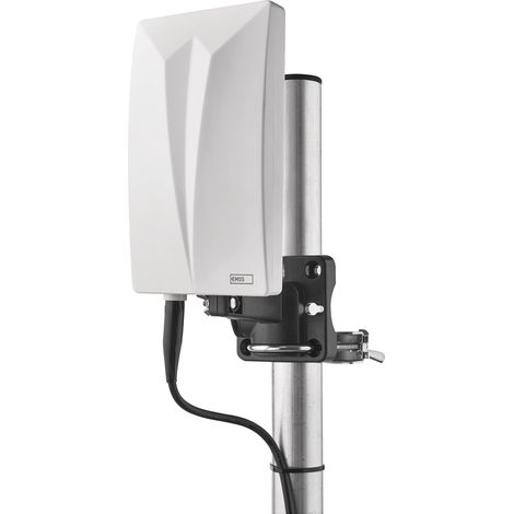 Antenne intérieure/extérieure Village, antenne Active pour la réception Longue portée (0-80 km) de DVB-T2, Dab, FM, Full HD, avec Filtre de Blocage LTE, Filtre 4G, 5G et amplificateur intégrés (1/5)