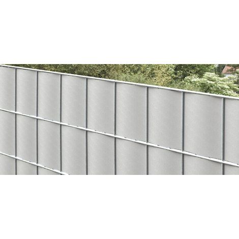 PP Sichtschutzstreifen 5 Stk 2,015x190 mm, silbergrau