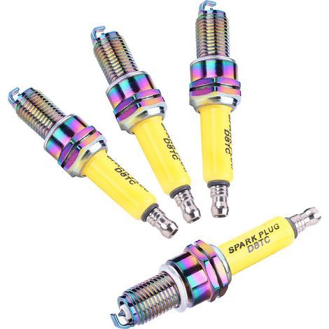 Lot de 4 bougies d'allumage pour moto scooter ATV Dirt Bike D8TC (1/5)