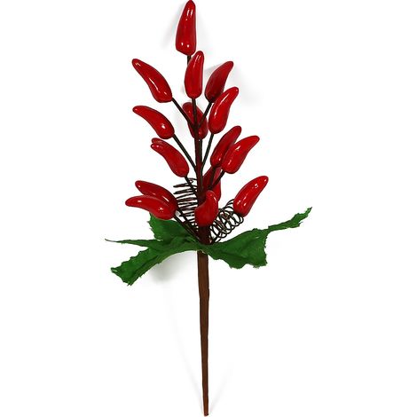 Spillone chiudi pacco con peperoncini addobbi per alberi 17 cm (1/4)