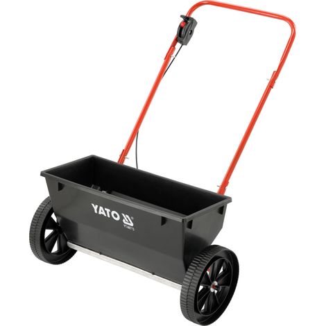 Handstreuwagen 25 L Saatgut & Dünger Sand Salzstreuer – 50 cm Arbeitsbreite, 25 cm Räder für Rasen & Garten (1/5)