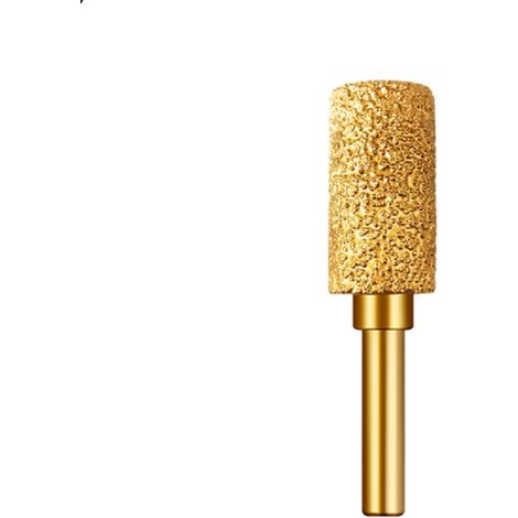 Tête De Fraise En Diamant Brasé Sous Vide, Tige 6mm, Lime Rotative Meulage Pour Pierre, Fonte Grise, Acier Ductile, 1 Pièce,15mm - 15mm