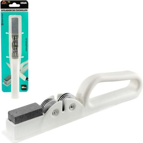 Afilador de cuchillos y tijeras Lauxa Home de 20 cm, piedra de alta calidad y diseño ergonómico