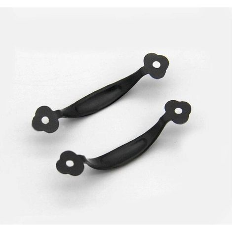 10 RéTro Poignées Poignee de Meuble Bouton de Porte Poignee Entraxe Rustiques en Alliage de Zinc Pour Cuisine Porte de Grange Jardin Remise Tiroir D'Armoire En Bois(80MM)