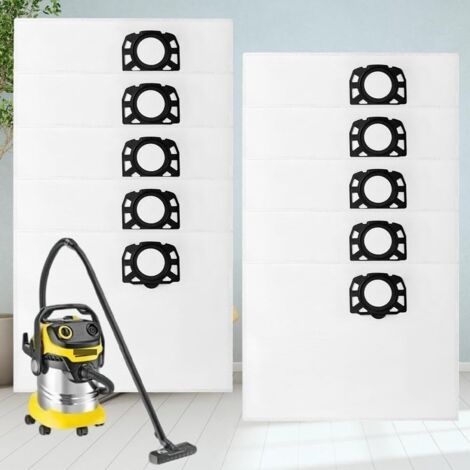DTEKGAZ - 10er-Packung SE4002 Staubsaugerbeutel für WD2/WD3/KWD3, passend für Kärcher Staubsauger, Ersatzbeutel (1/4)