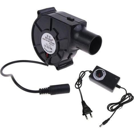 Ventilador 12 V 7530 - Fuente De Alimentación Con Regulación De Velocidad - Accesorio Para Barbacoa Y Grill De Carbón - Unidad (1/5)