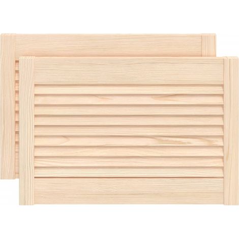 Maison Exclusive - Ante con Design a Lamelle 2 pz 39,5x59,4 cm in Legno di Pino